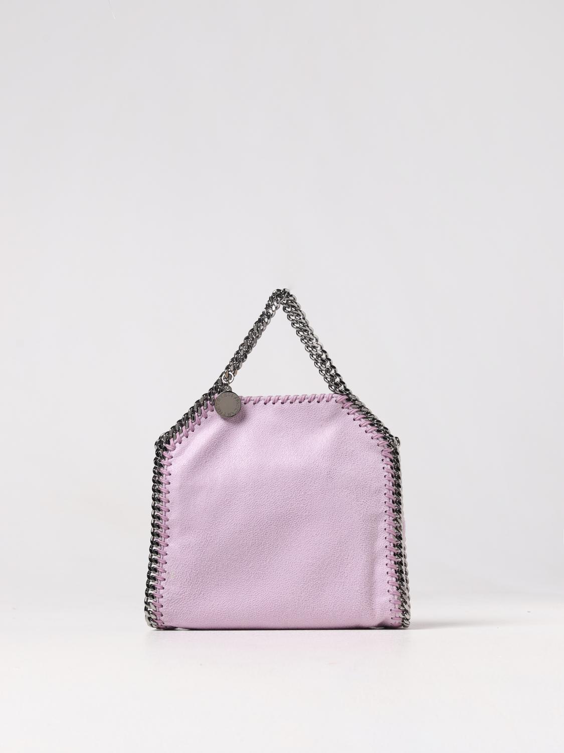 STELLA MCCARTNEY Falabella Micro Tote Bag in tumbled synthetic leather Pink Stella McCartney mini bag 391698W9132 online at GIGLIO.COM