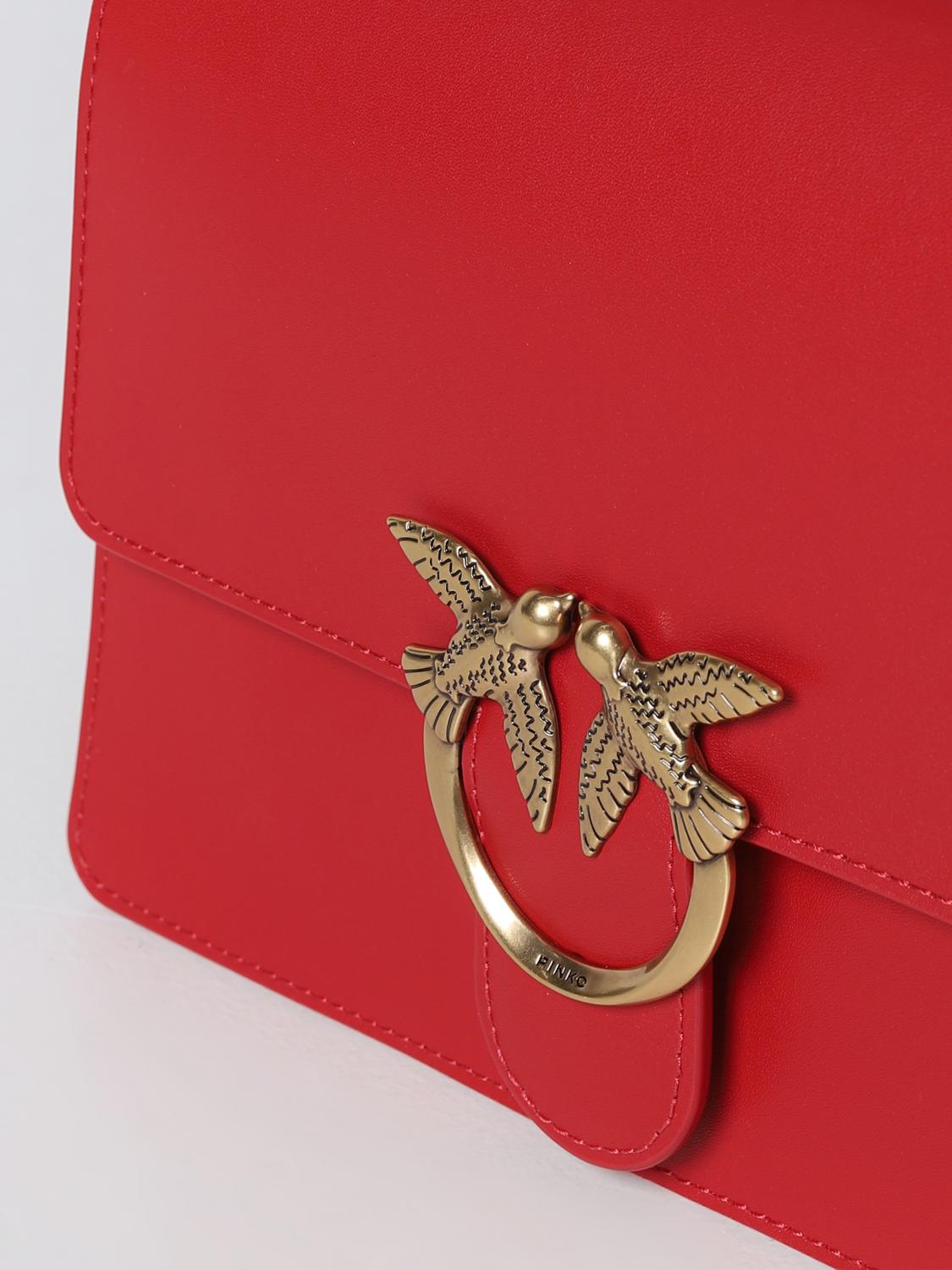 PINKO HANDBAG: Shoulder bag woman Pinko, Red - Img 3