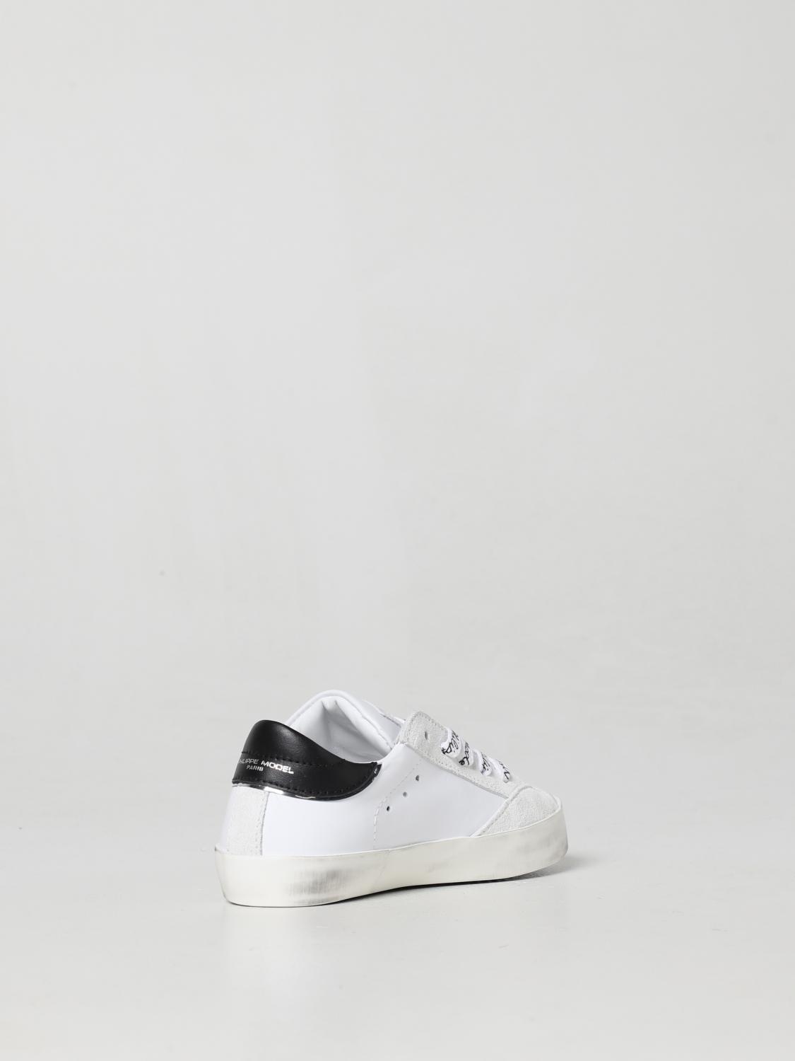 PHILIPPE MODEL JUNIOR ZAPATILLAS: Zapatos niños Philippe Model Junior, Blanco - Img 3