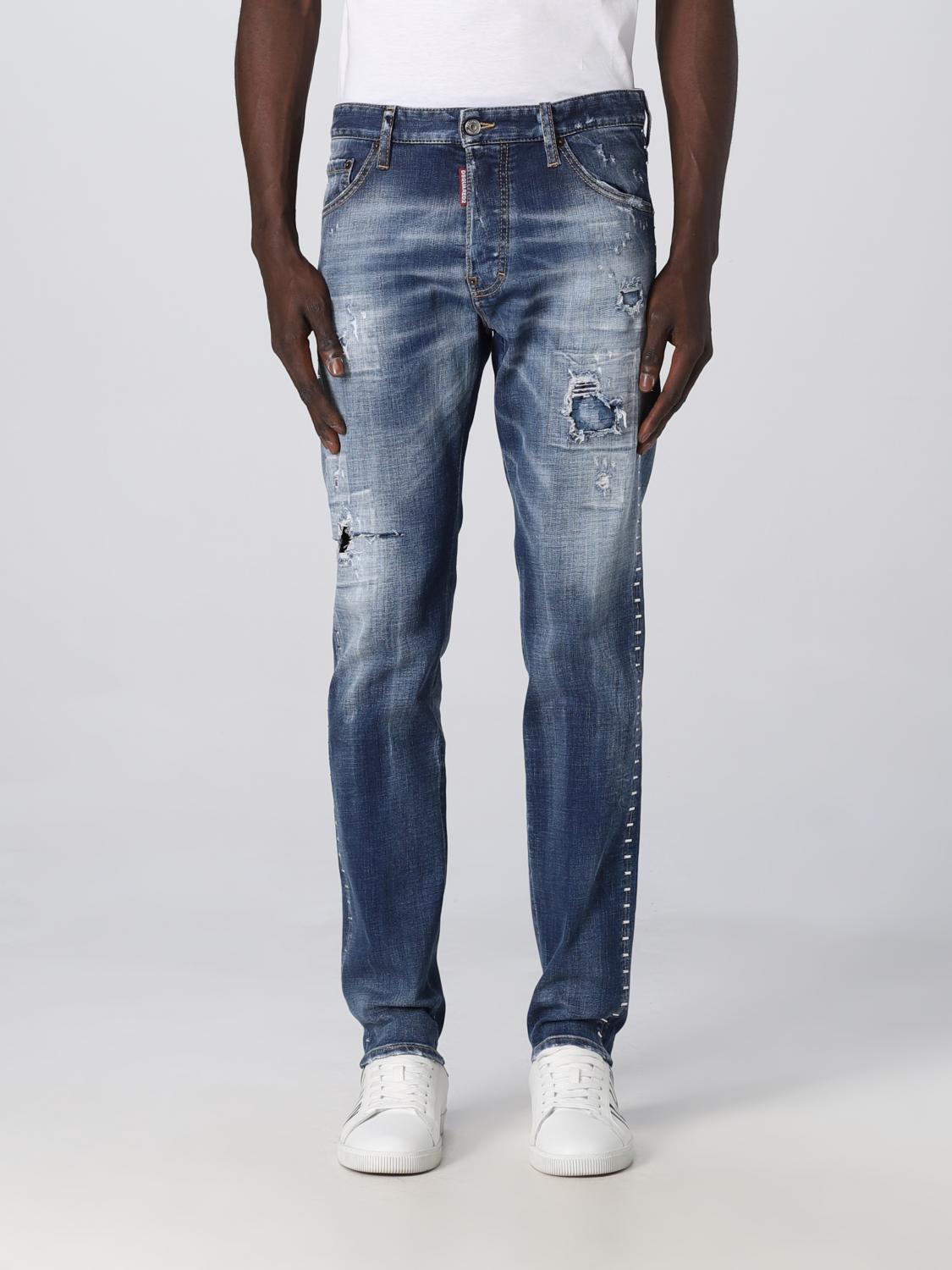 DSQUARED2 JEANS: Jeans Dsquared2 in denim, Blue Navy - Img 1