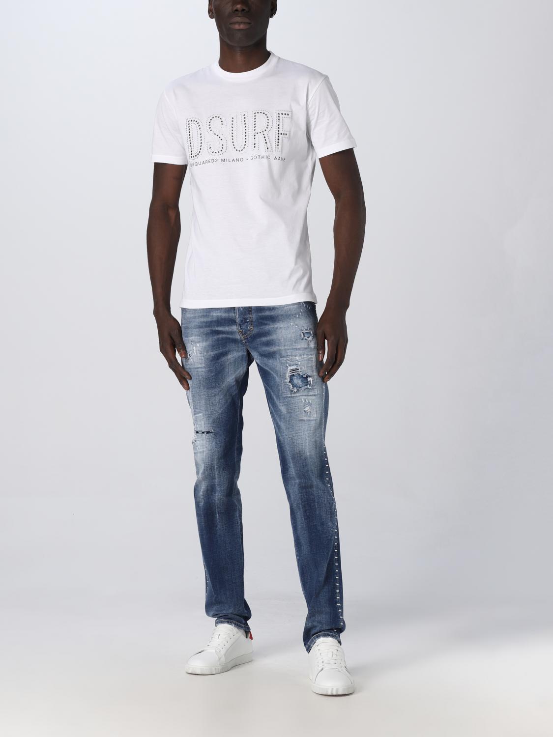 DSQUARED2 JEANS: Jeans Dsquared2 in denim, Blue Navy - Img 2