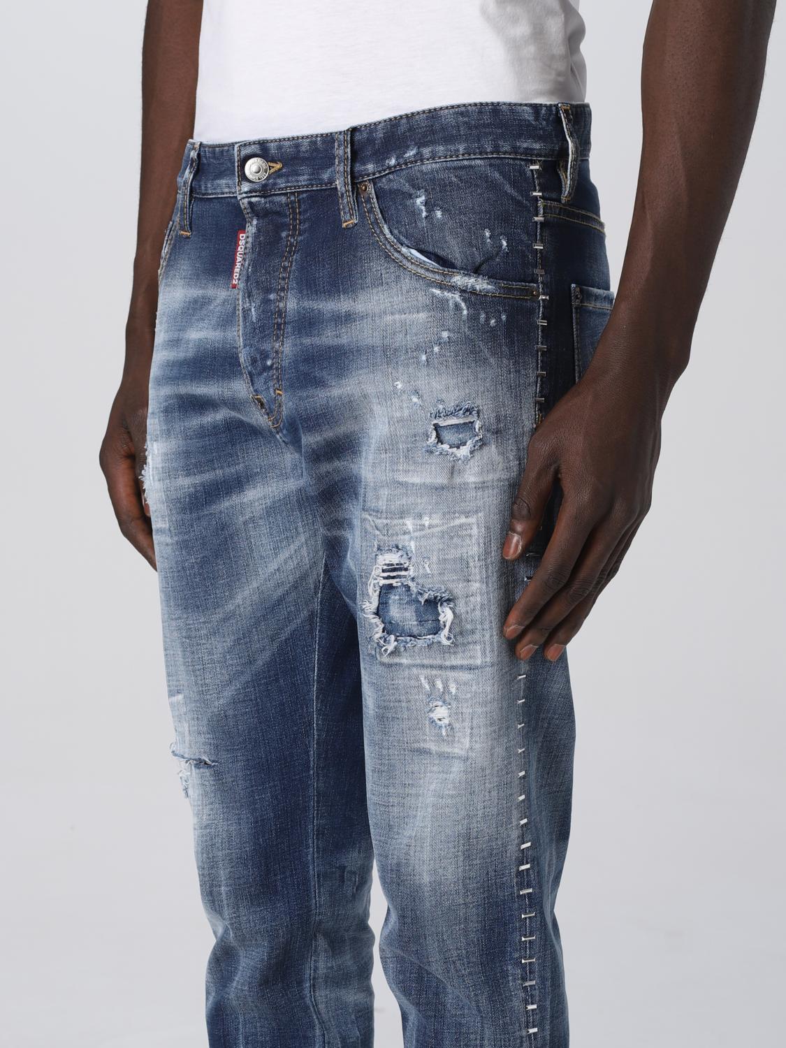 DSQUARED2 JEANS: Jeans Dsquared2 in denim, Blue Navy - Img 4