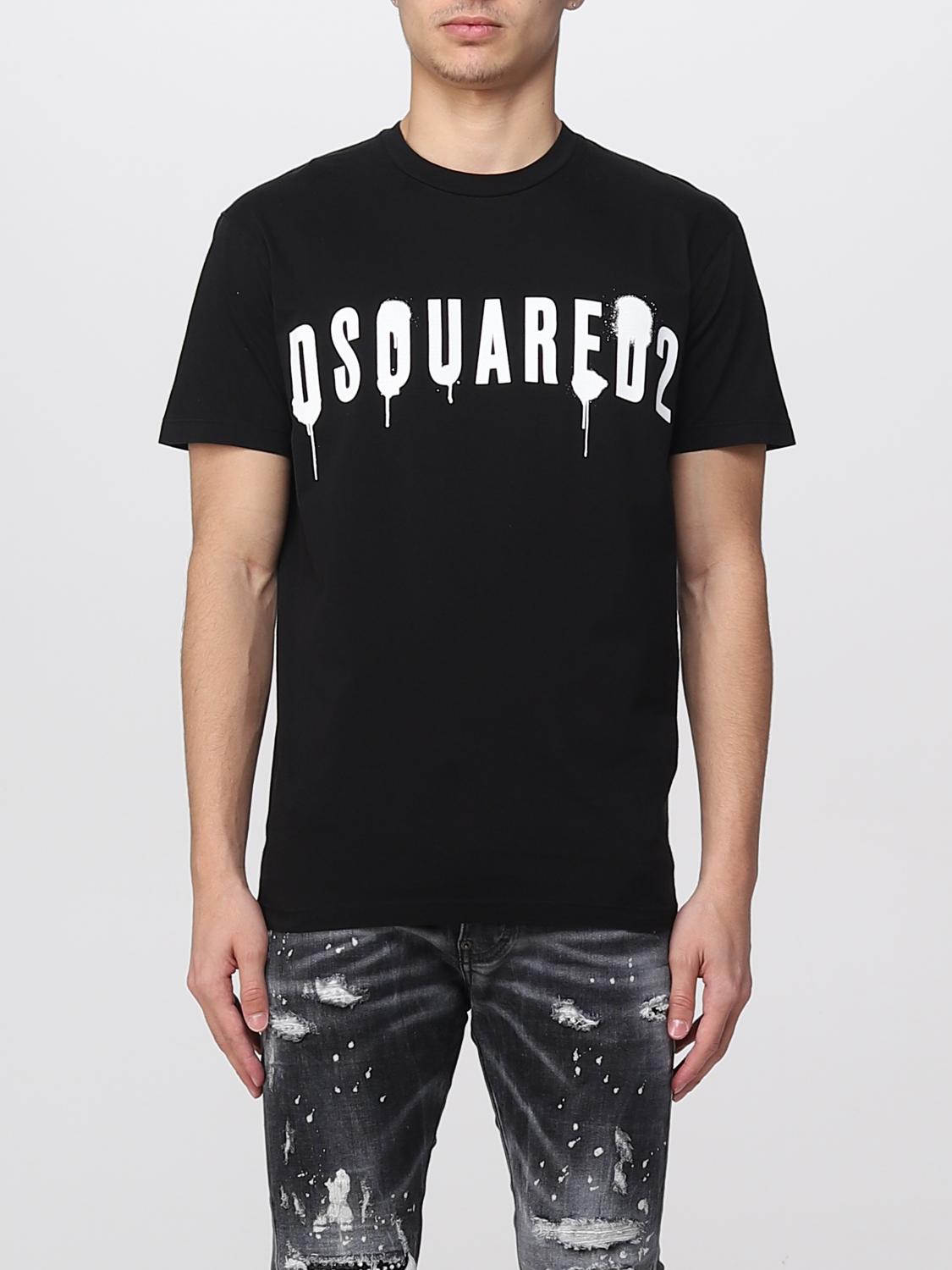 DSQUARED2: Dsqured2 cotton t-shirt - Black | Dsquared2 t DSQUARED2: Dsqured2 cotton t-shirt - Black | Dsquared2 t