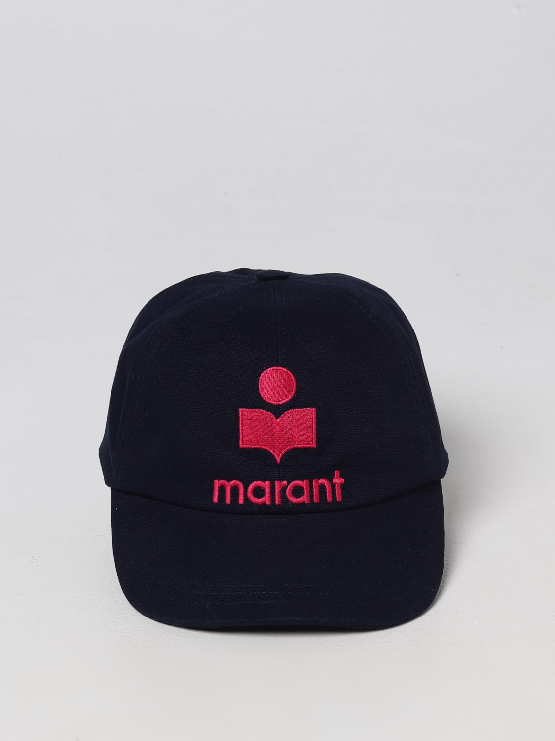 ISABEL MARANT CAPPELLO: Cappello Isabel Marant in cotone con logo, Nero - Img 2