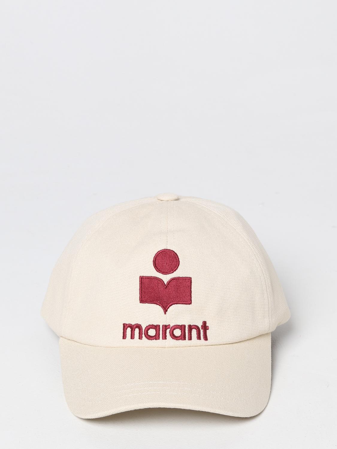 ISABEL MARANT CAPPELLO: Cappello Isabel Marant in cotone con logo, Rosso - Img 2
