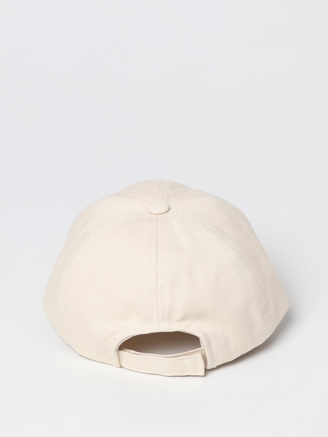 ISABEL MARANT CAPPELLO: Cappello Isabel Marant in cotone con logo, Rosso - Img 3