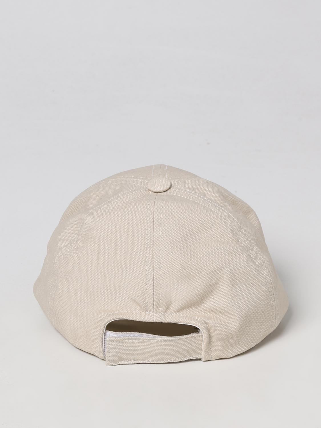 ISABEL MARANT CAPPELLO: Cappello Isabel Marant in cotone con logo, Ecru - Img 3