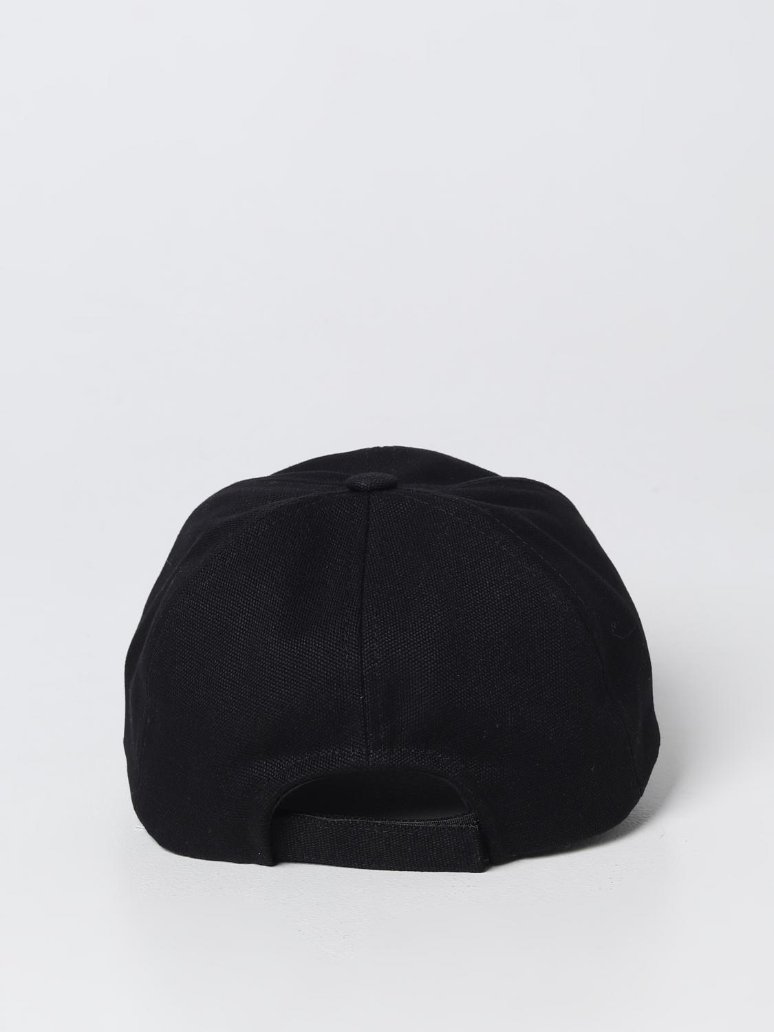 ISABEL MARANT CAPPELLO: Cappello Isabel Marant in cotone con logo, Nero 1 - Img 3
