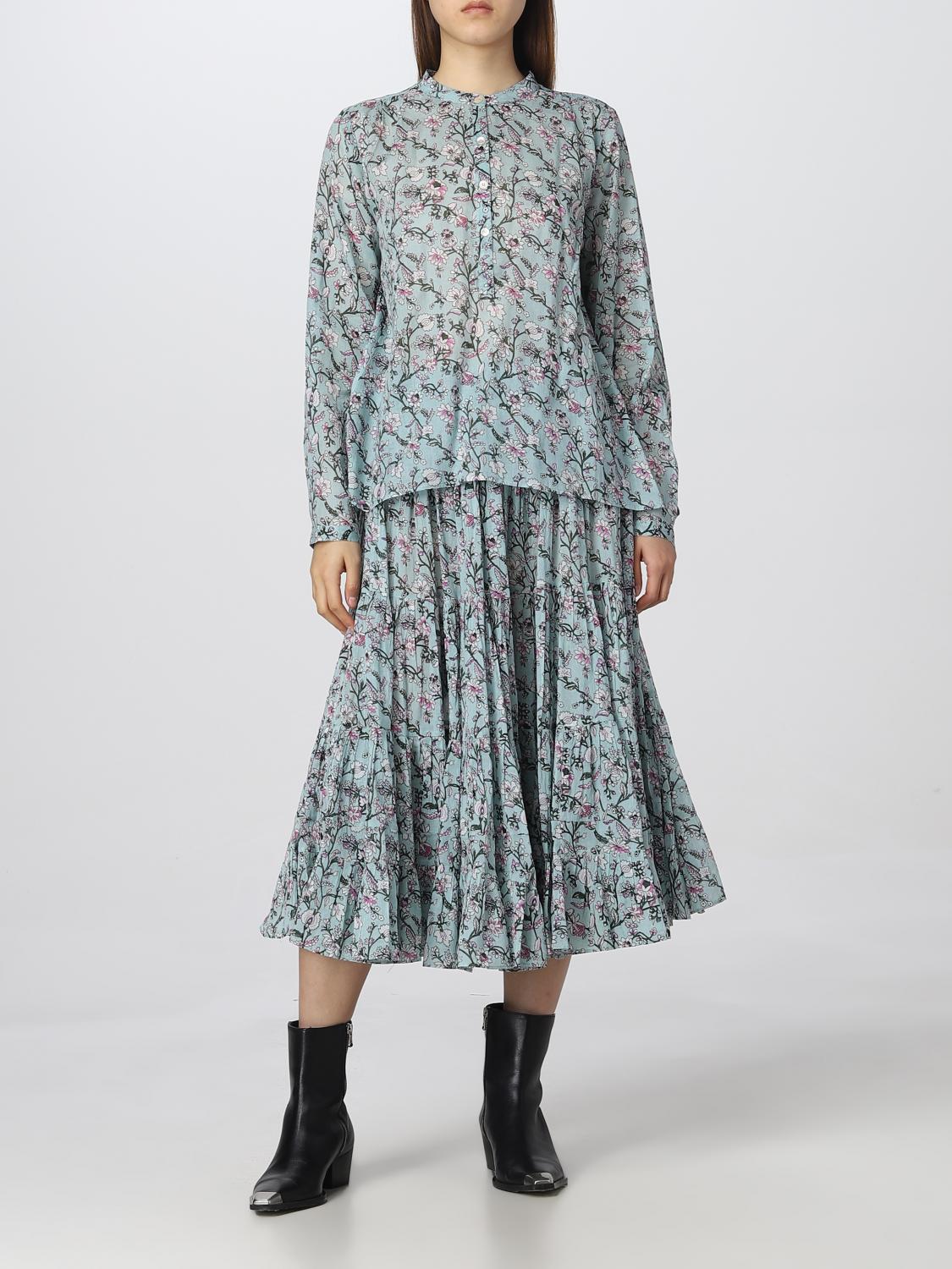 ISABEL MARANT ETOILE CHEMISE: Top femme Isabel Marant Etoile, Vert - Img 2