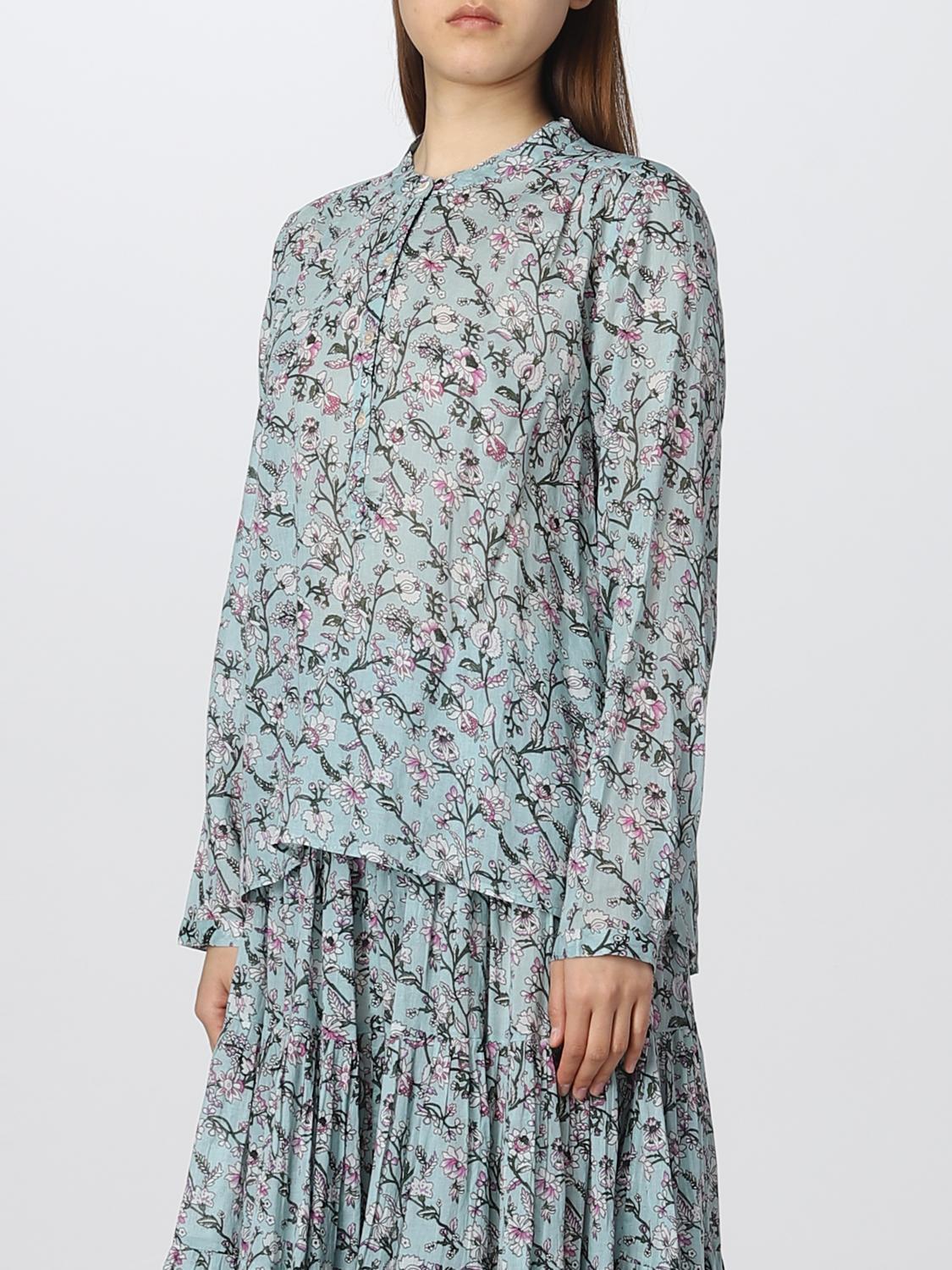 ISABEL MARANT ETOILE CHEMISE: Top femme Isabel Marant Etoile, Vert - Img 4