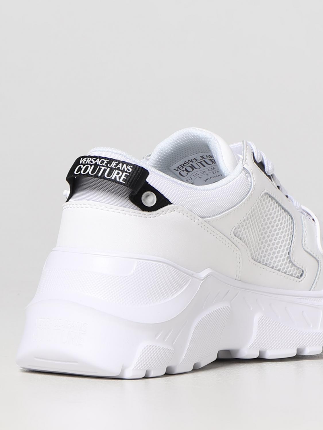 Versace Jeans Couture sneakers in leather and mesh - White