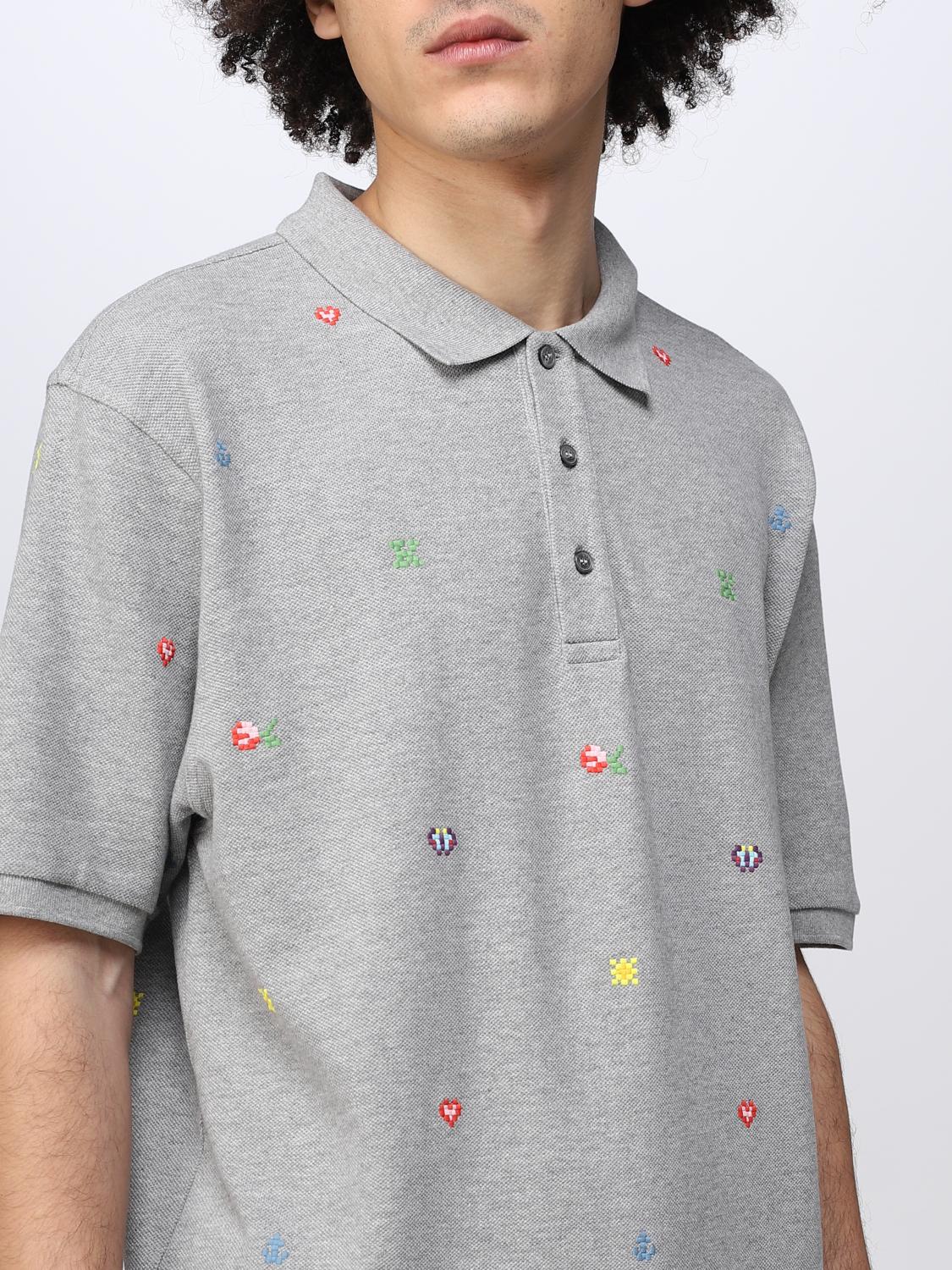 KENZO POLO: Polo Pixel Kenzo in cotone, Perla - Img 5