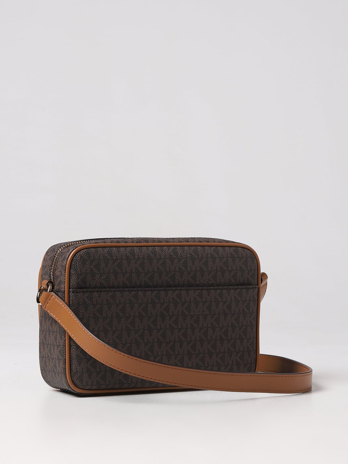 MICHAEL KORS CROSSBODY BAG: Michael Kors Parker bag in coated fabric, Brown - Img 2