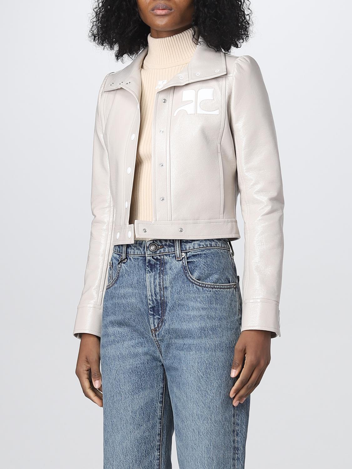 COURRÈGES CHAQUETA: Chaqueta mujer CourrÈges, Camello - Img 4