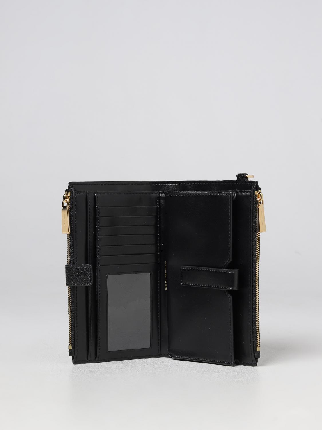 MICHAEL KORS MINI BAG: Michael Kors wallet bag in grained leather, Black - Img 2