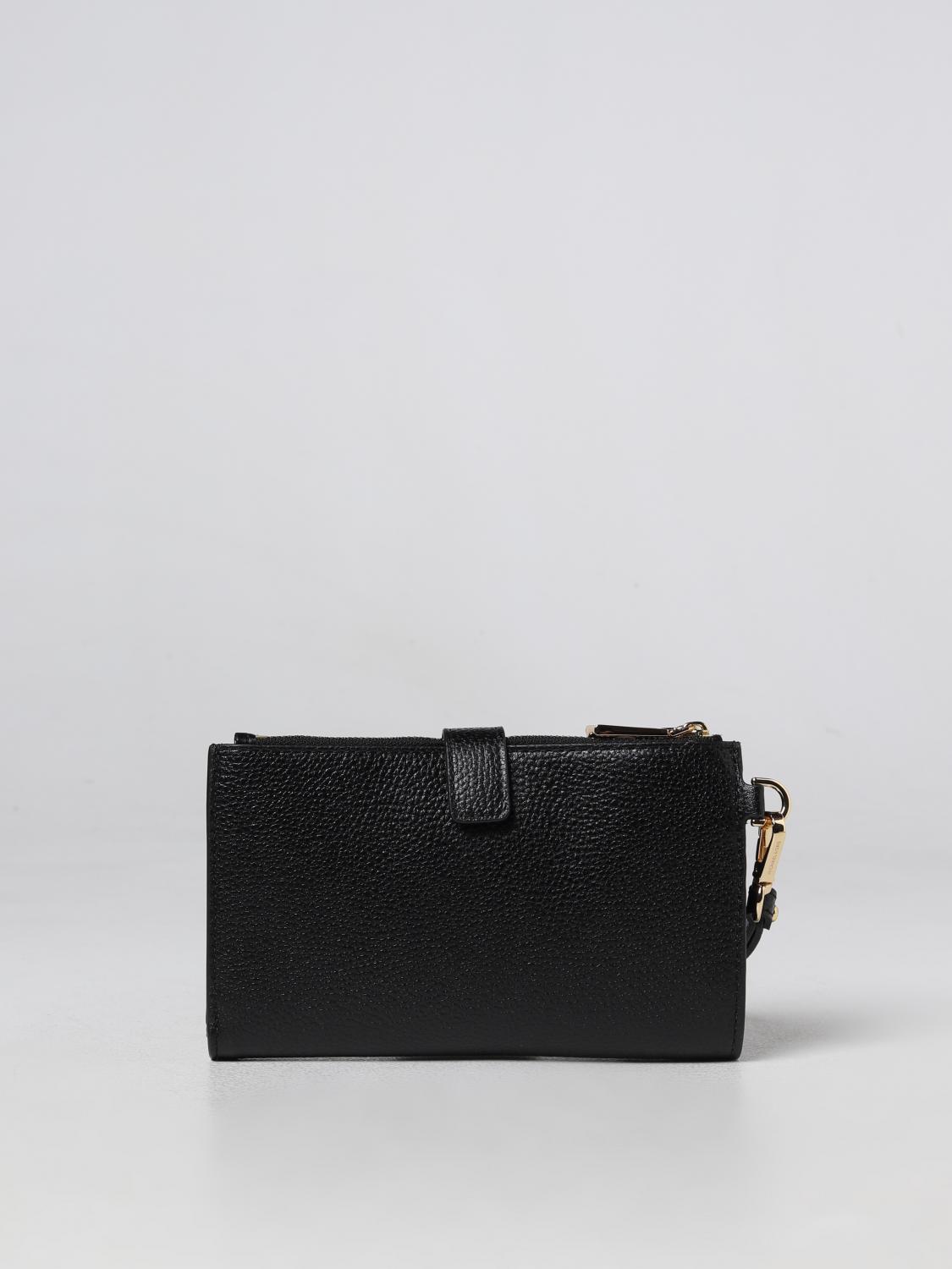 MICHAEL KORS MINI BAG: Michael Kors wallet bag in grained leather, Black - Img 3
