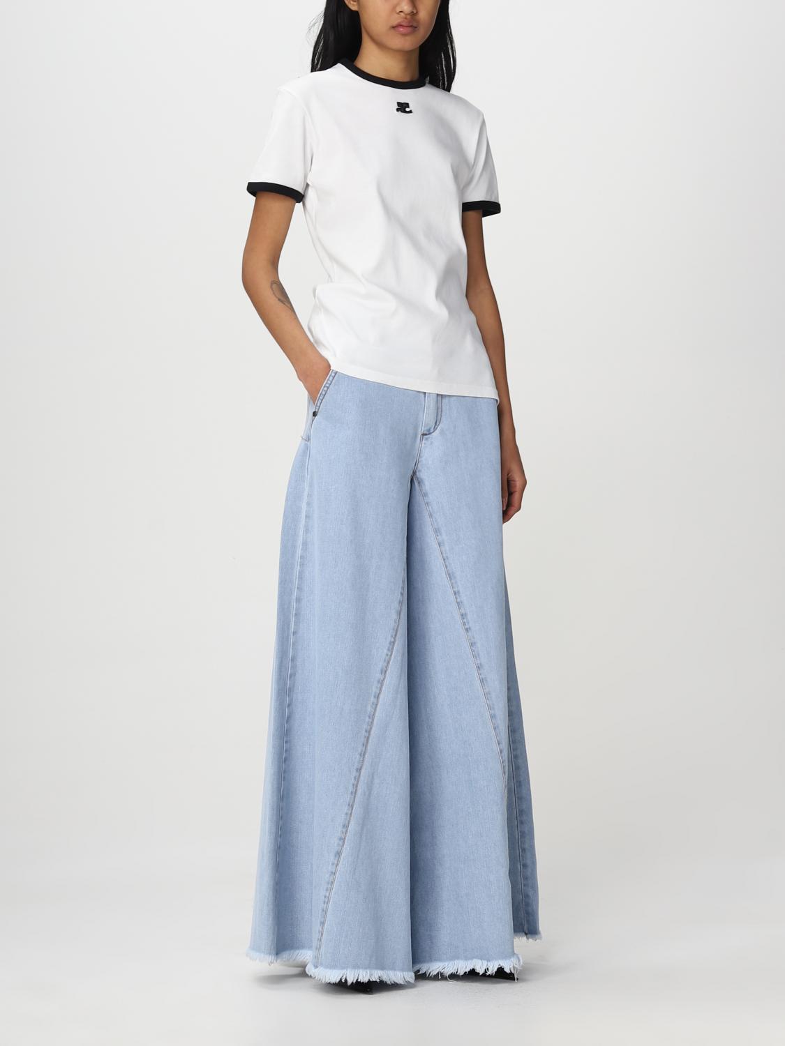 COURRÈGES CAMISETA: Camiseta mujer CourrÈges, Blanco - Img 2