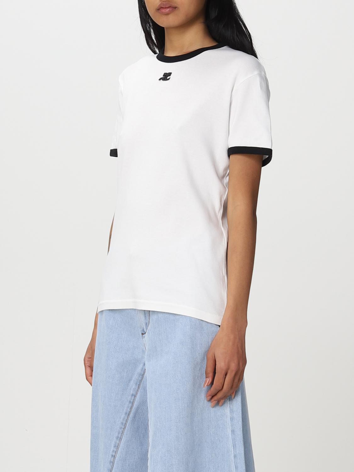 COURRÈGES CAMISETA: Camiseta mujer CourrÈges, Blanco - Img 4