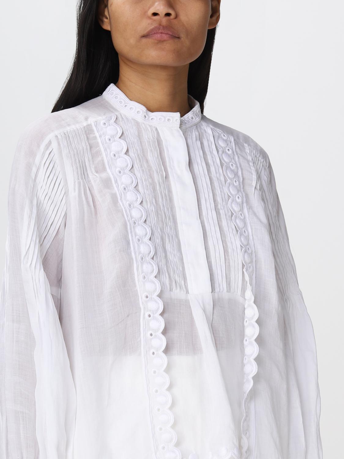 ISABEL MARANT CAMICIA: Camicia Isabel Marant in ramie, Bianco - Img 4