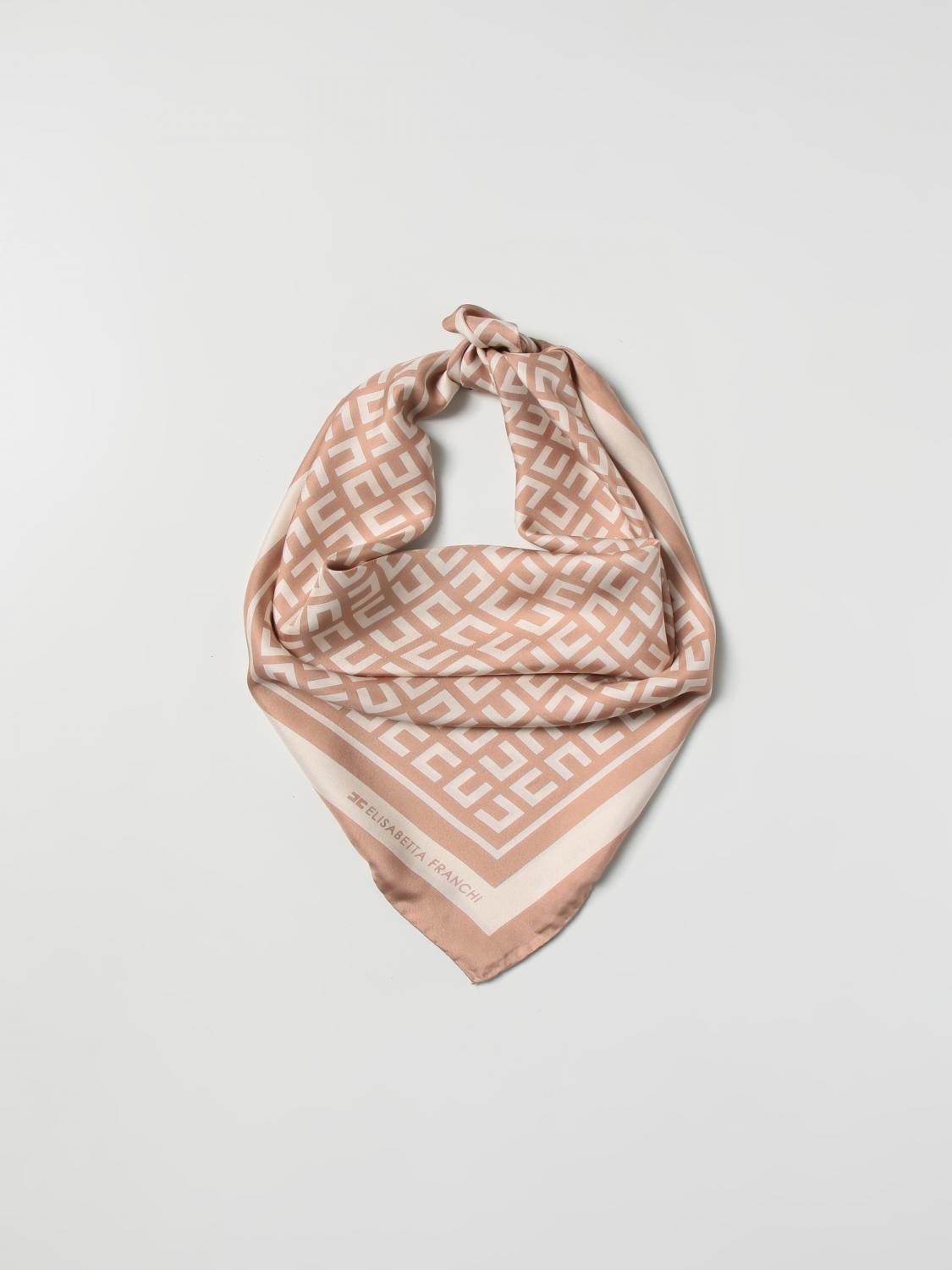 ELISABETTA FRANCHI SEIDENTUCH: Schal damen Elisabetta Franchi, Pink - Img 2