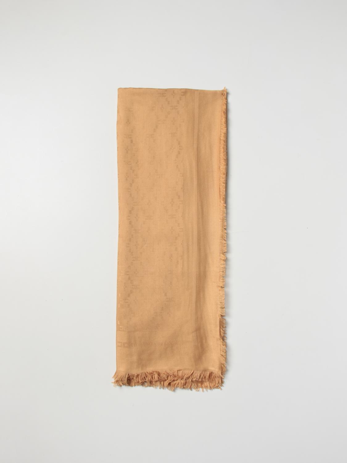 ELISABETTA FRANCHI: Scarf woman - Brown | Elisabetta Franchi