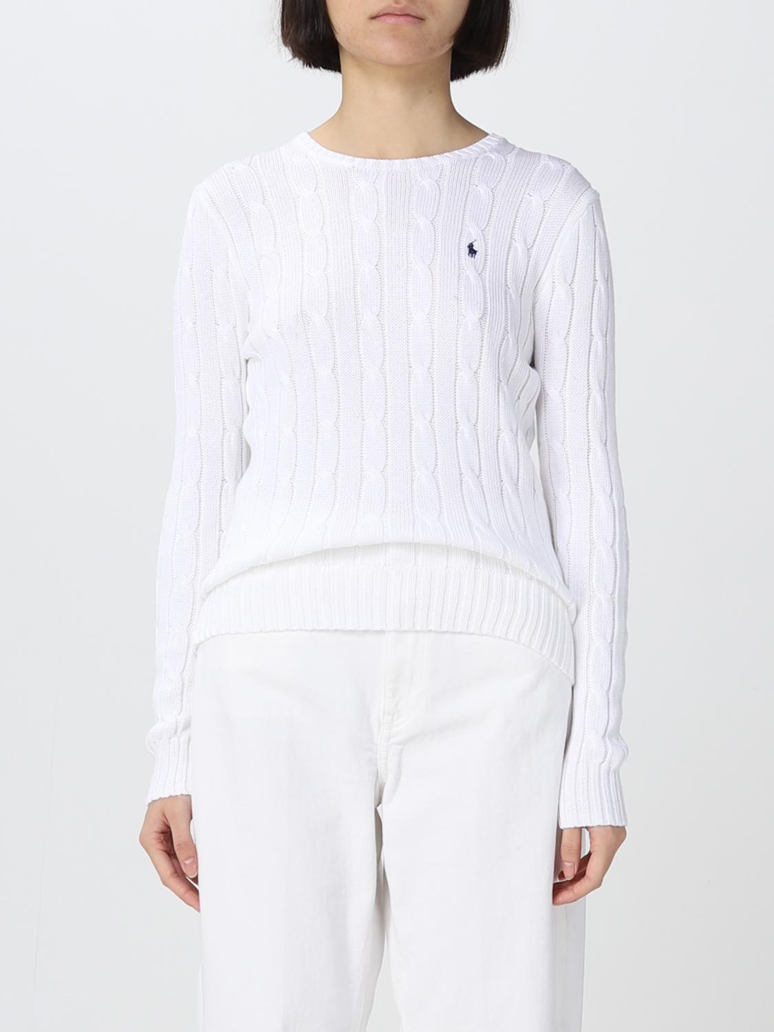 POLO RALPH LAUREN Pull femme Blanc Pull Polo Ralph Lauren 211891640 en ligne sur GIGLIO.COM