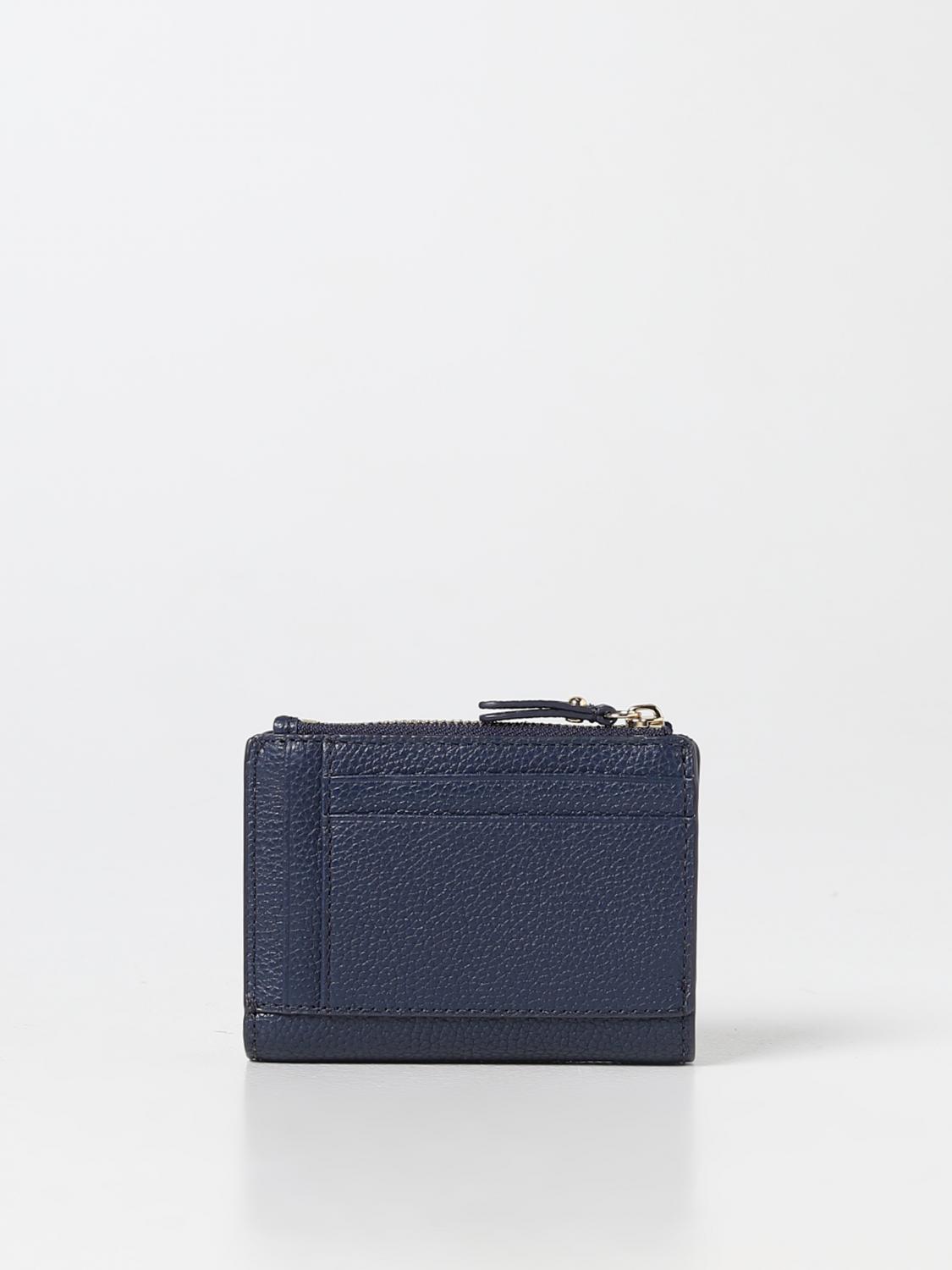 MICHAEL KORS WALLET: Michael Kors wallet in grained leather, Blue - Img 3