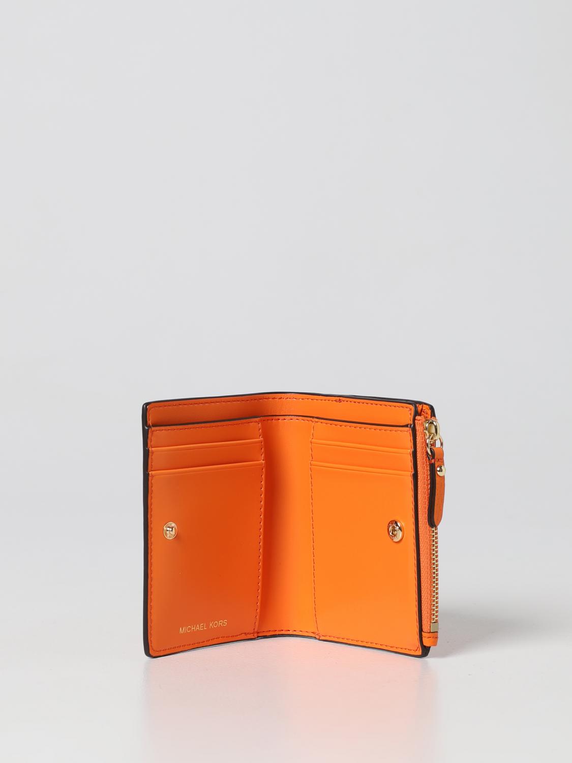 MICHAEL KORS WALLET: Michael Kors wallet in grained leather, Apricot - Img 2