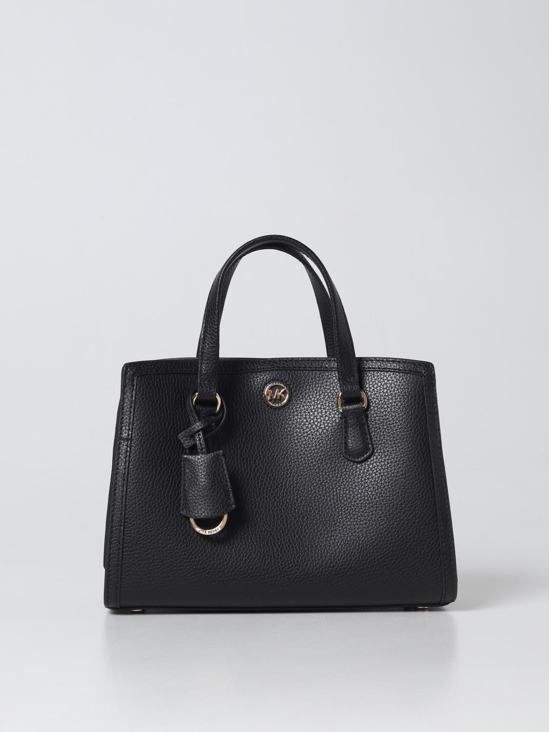 MICHAEL KORS BORSA A MANO: Borsa Michael Kors in pelle a grana, Nero - Img 1