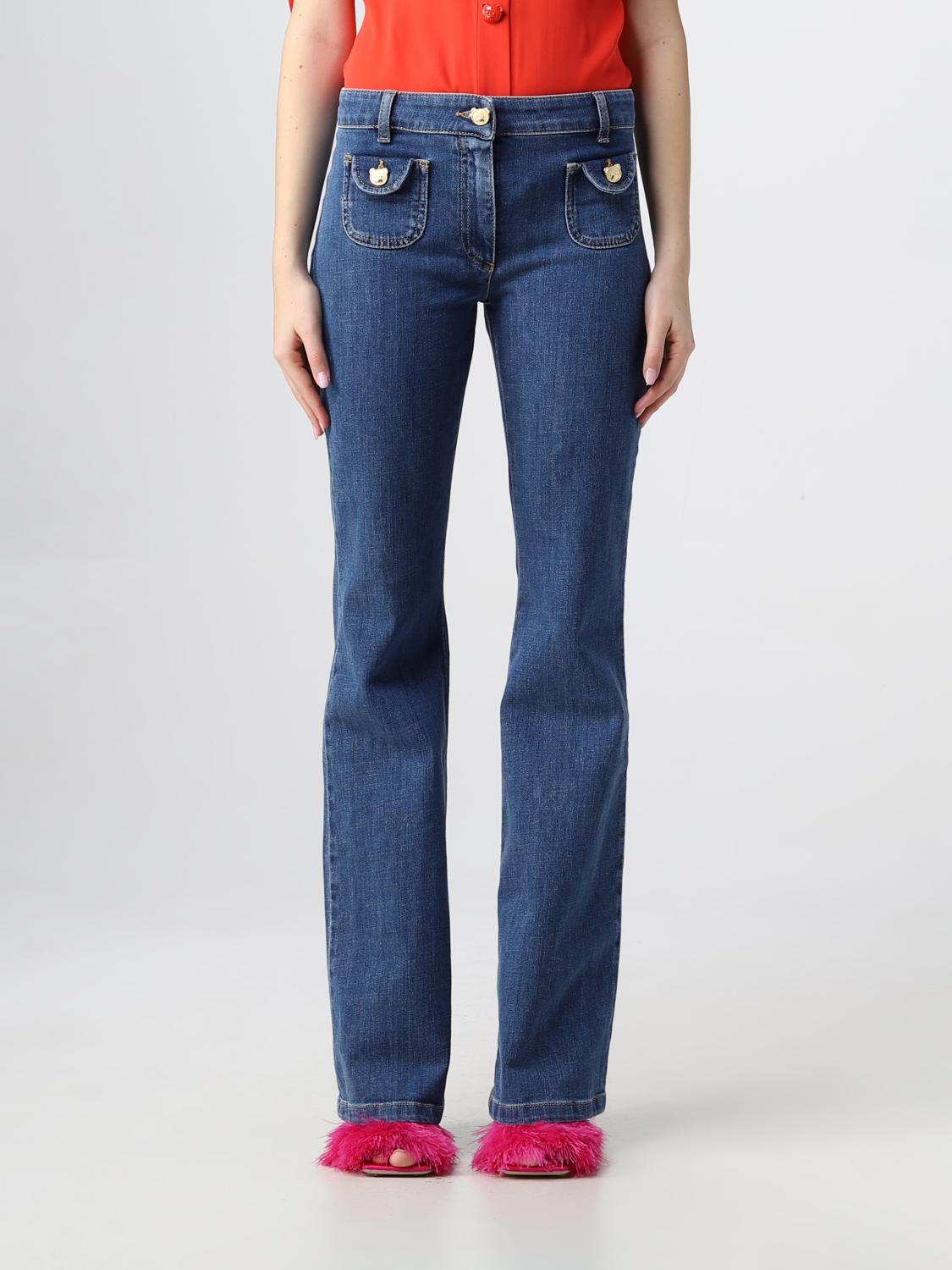 MOSCHINO COUTURE: Pants woman - Denim | Moschino Couture