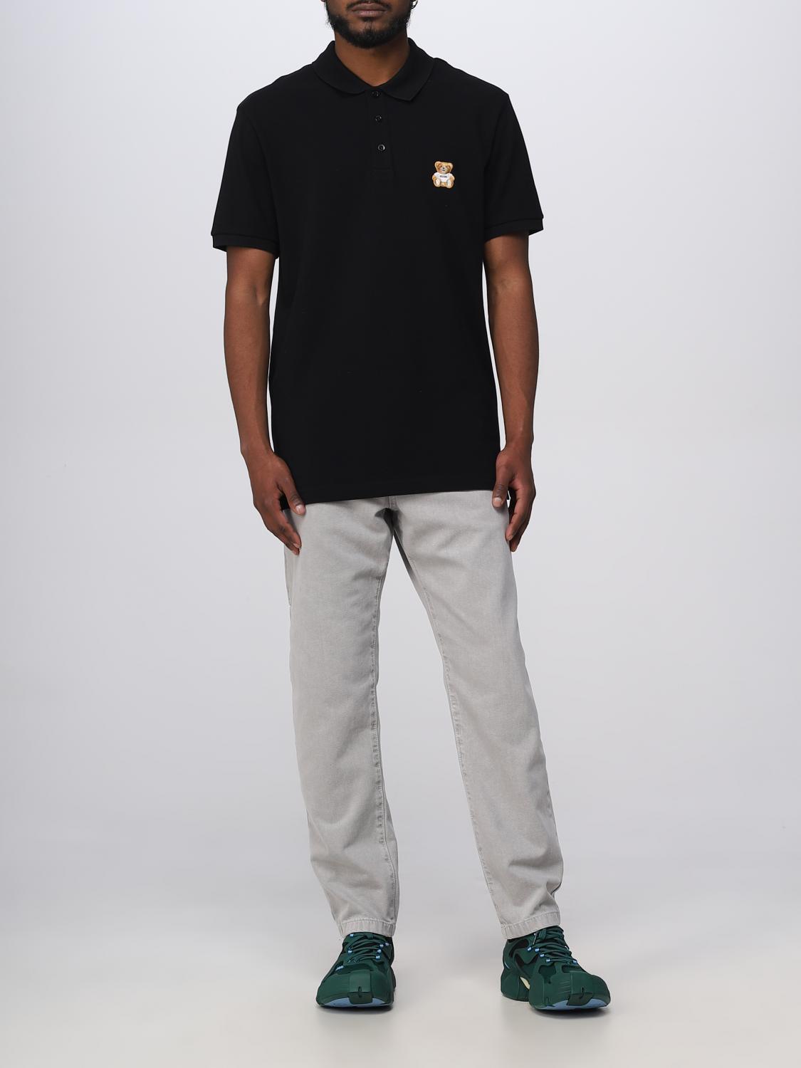 MOSCHINO COUTURE POLO SHIRT: T-shirt men Moschino Couture, Black - Img 2