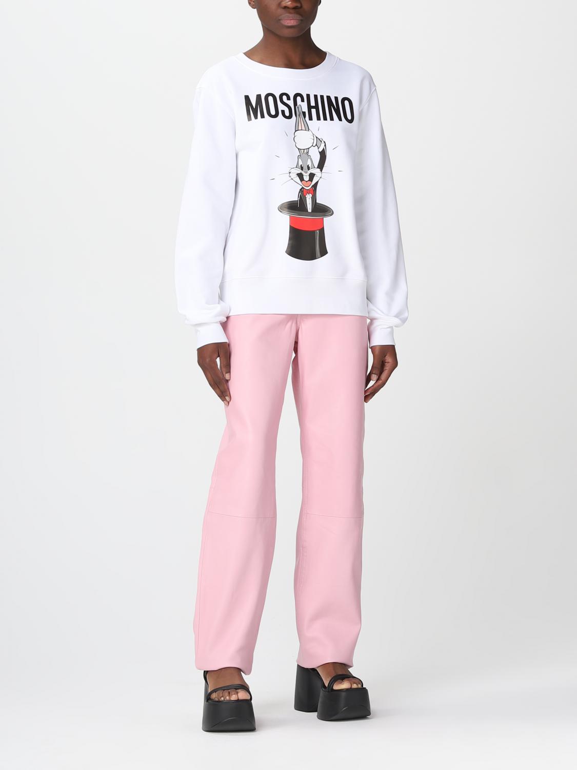 MOSCHINO COUTURE SUDADERA: Sudadera mujer Moschino Couture, Blanco - Img 2