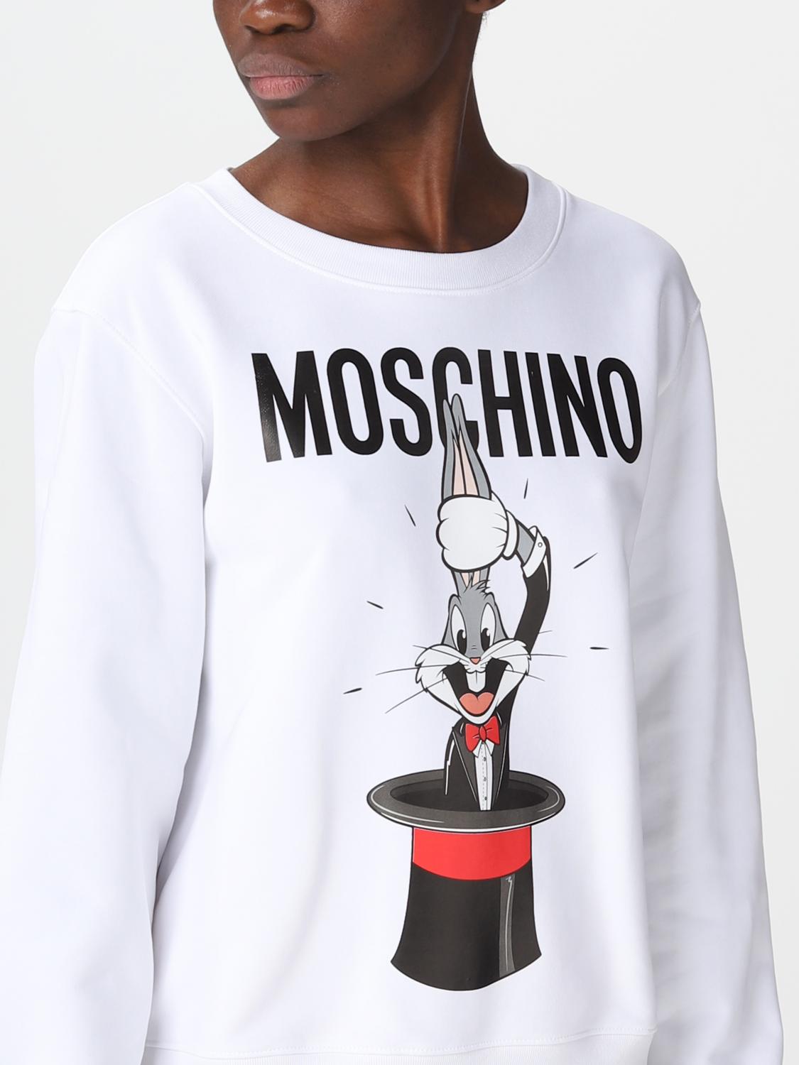 MOSCHINO COUTURE SUDADERA: Sudadera mujer Moschino Couture, Blanco - Img 4