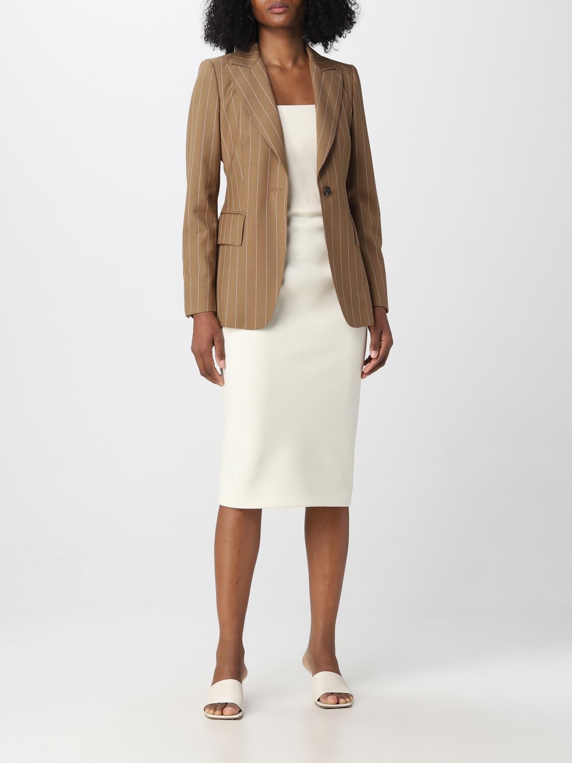 MAX MARA AMERICANA: Americana mujer Max Mara, Camello - Img 2