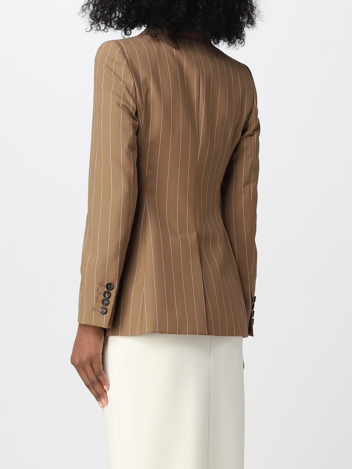 MAX MARA AMERICANA: Americana mujer Max Mara, Camello - Img 3