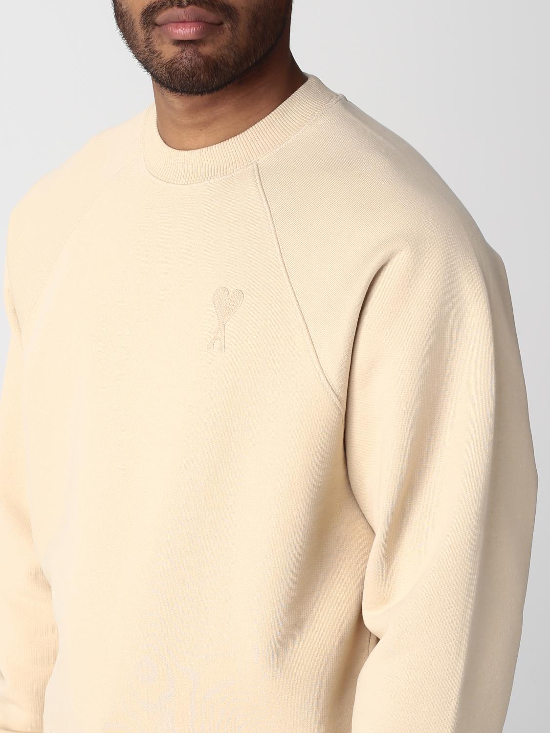AMI PARIS SWEATSHIRT: Sweatshirt woman Ami Paris, Cream - Img 4