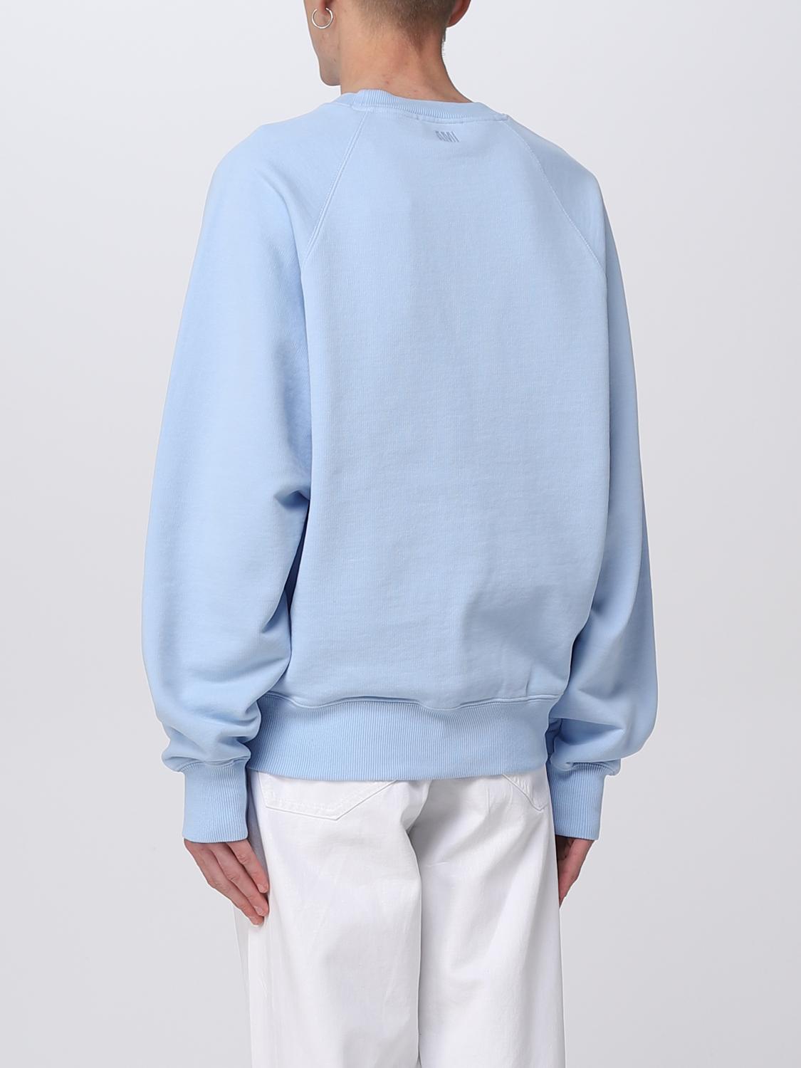AMI PARIS SWEATSHIRT: Sweatshirt woman Ami Paris, Blue 1 - Img 2