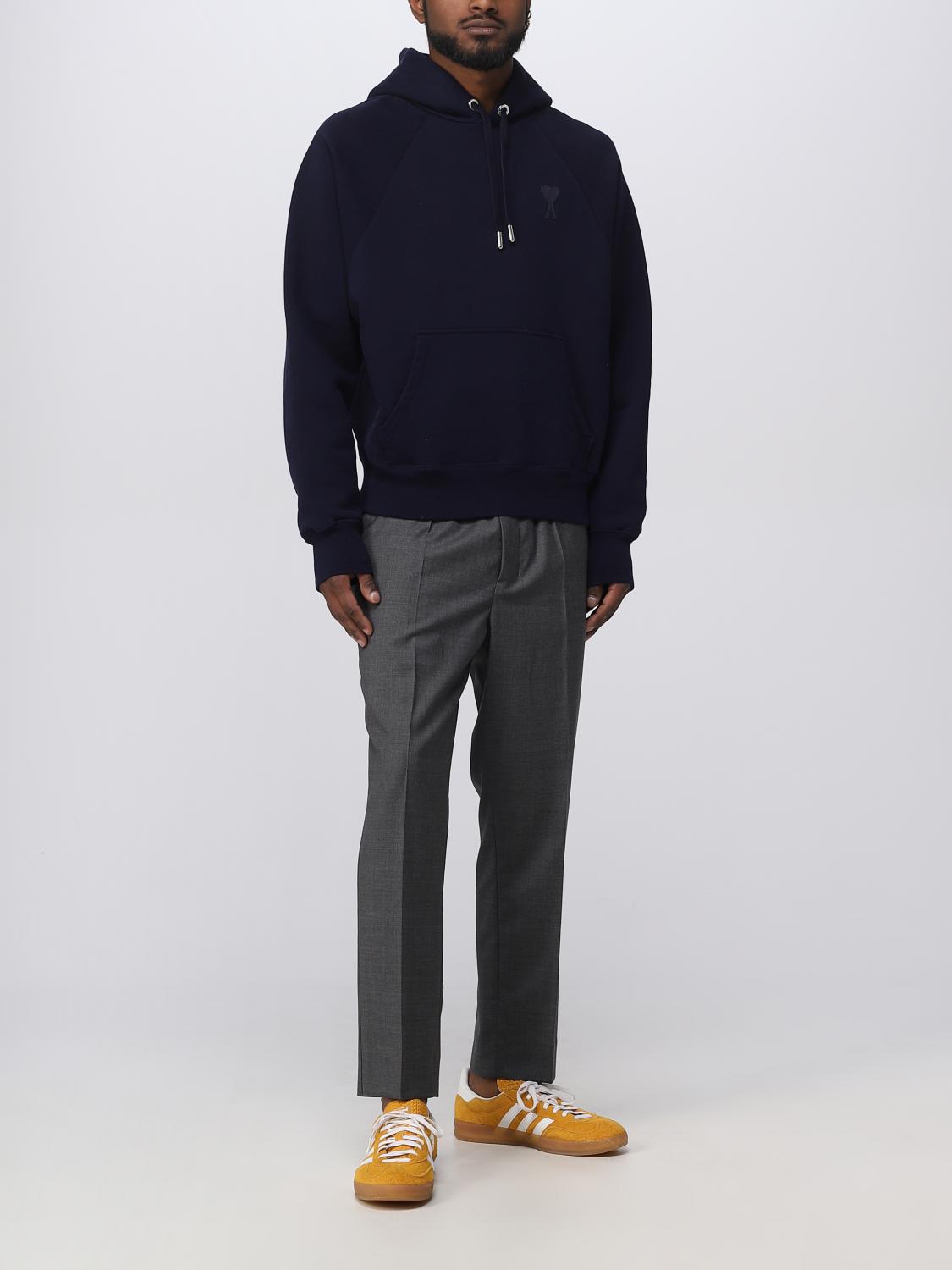 AMI PARIS SUDADERA: Sudadera hombre Ami Paris, Azul Oscuro - Img 2