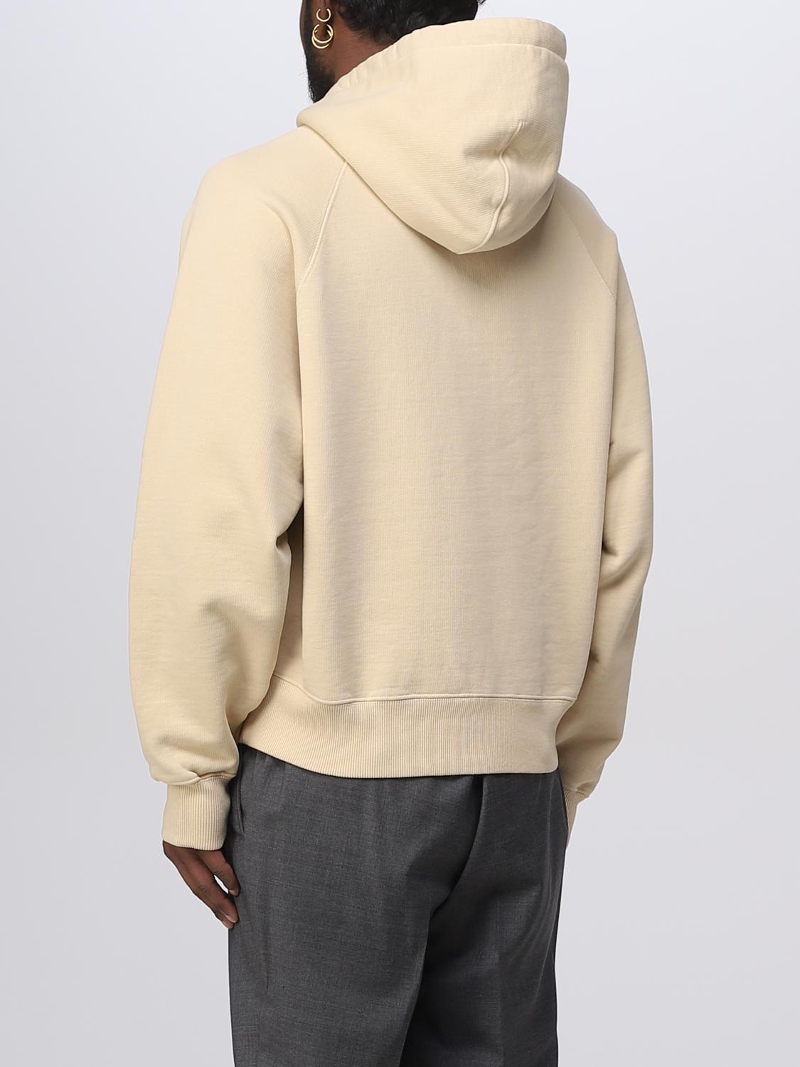 AMI PARIS SUDADERA: Sudadera hombre Ami Paris, Crema - Img 3