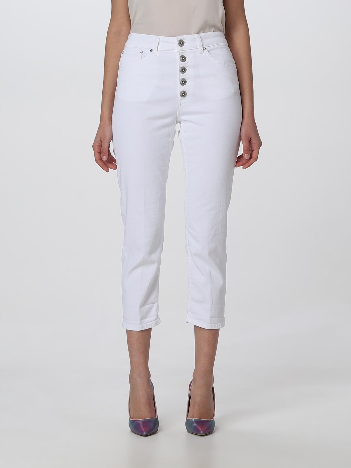 DONDUP JEANS: Jeans Dondup in denim, Bianco - Img 1