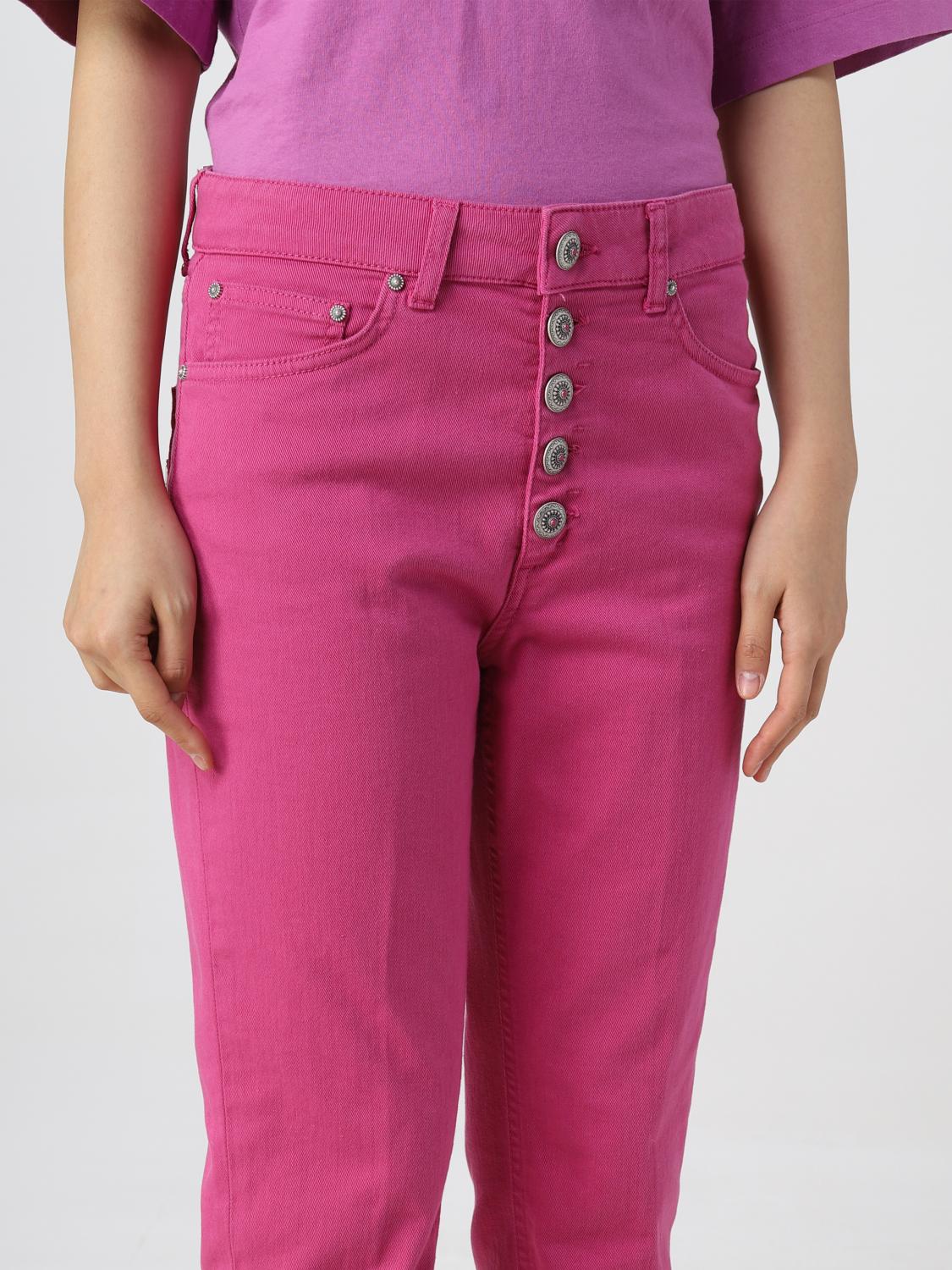 DONDUP JEANS: Jeans Dondup in denim, Fuxia - Img 3