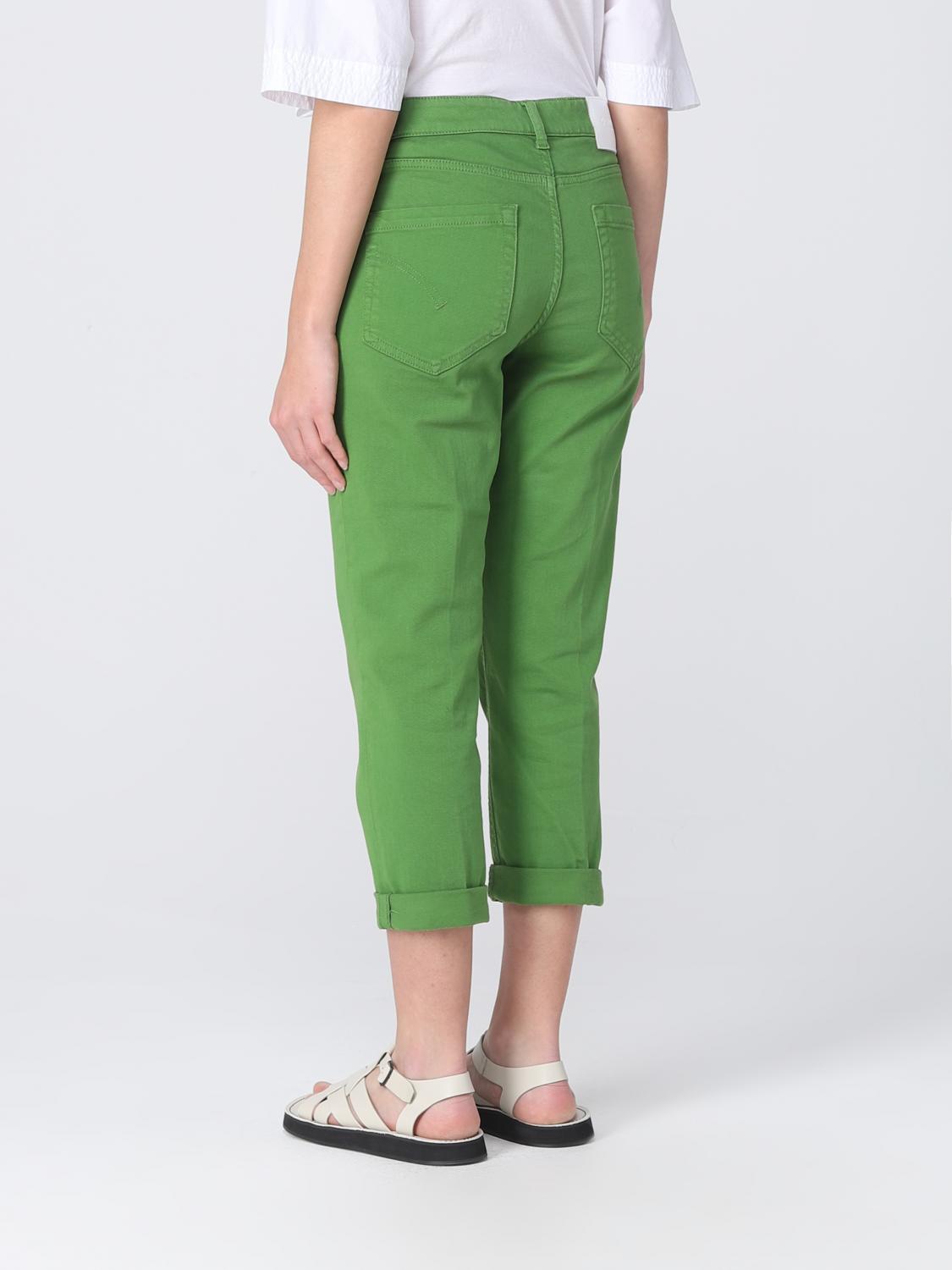 DONDUP JEANS: Jeans Dondup in denim, Verde - Img 2