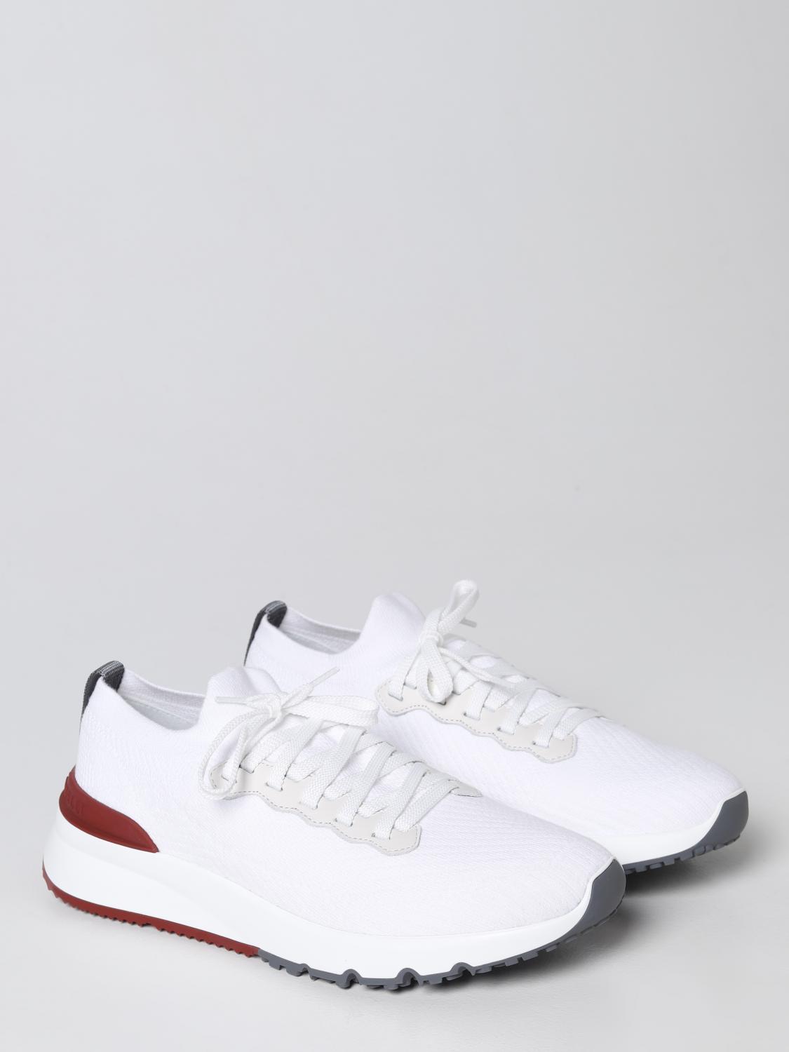 BRUNELLO CUCINELLI SNEAKERS: Brunello Cucinelli sneakers in stretch cotton, White - Img 2
