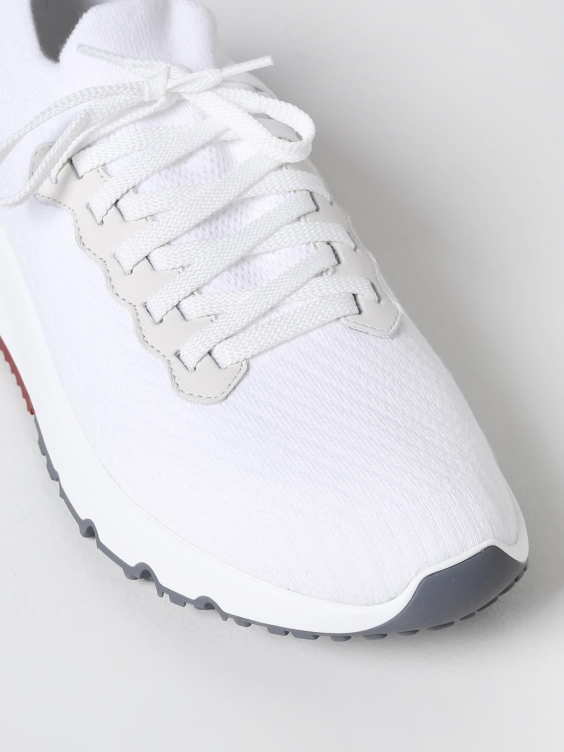 BRUNELLO CUCINELLI SNEAKERS: Brunello Cucinelli sneakers in stretch cotton, White - Img 4