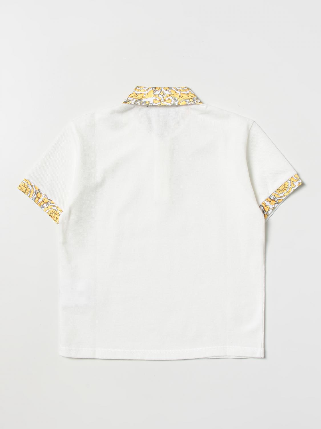 VERSACE POLO: Polo niños Versace Young, Blanco - Img 2