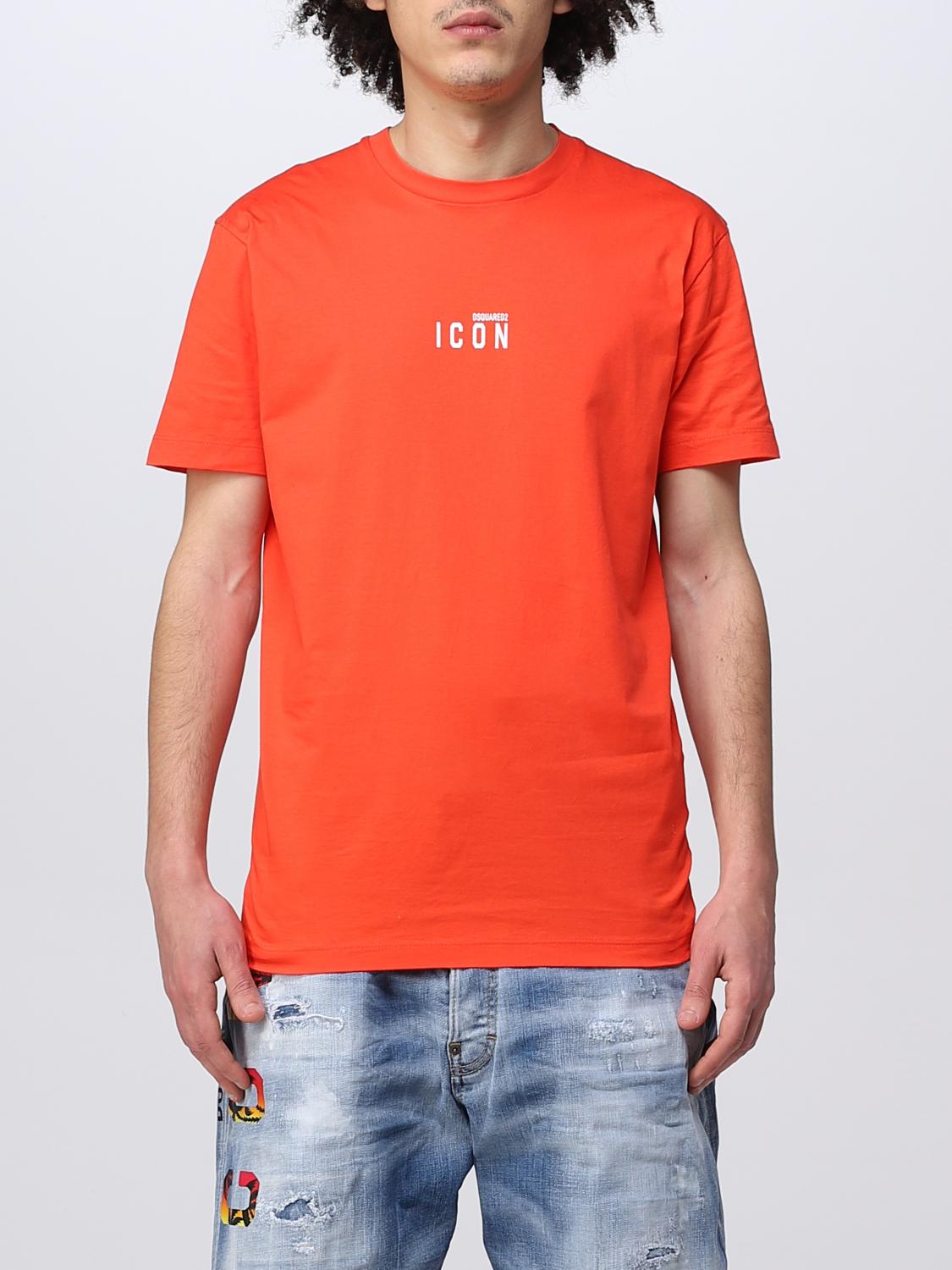 DSQUARED2 T-SHIRT: T-shirt Dsquared2 con logo Icon, Rosso - Img 1