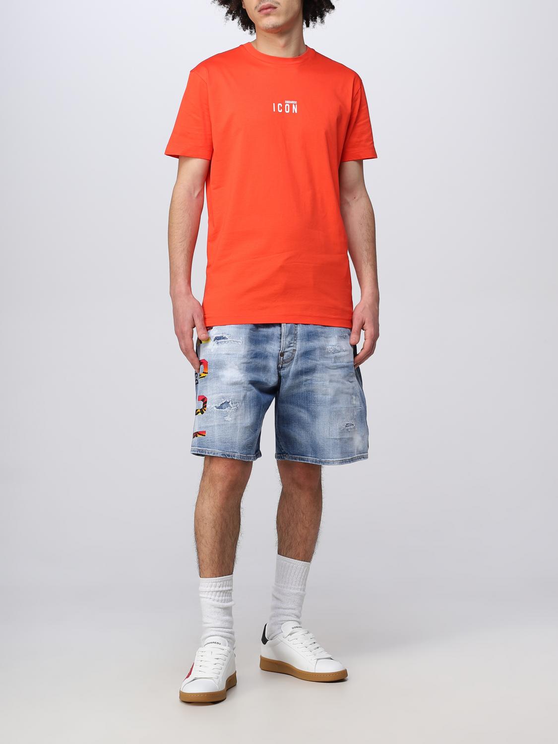 DSQUARED2 T-SHIRT: T-shirt Dsquared2 con logo Icon, Rosso - Img 2