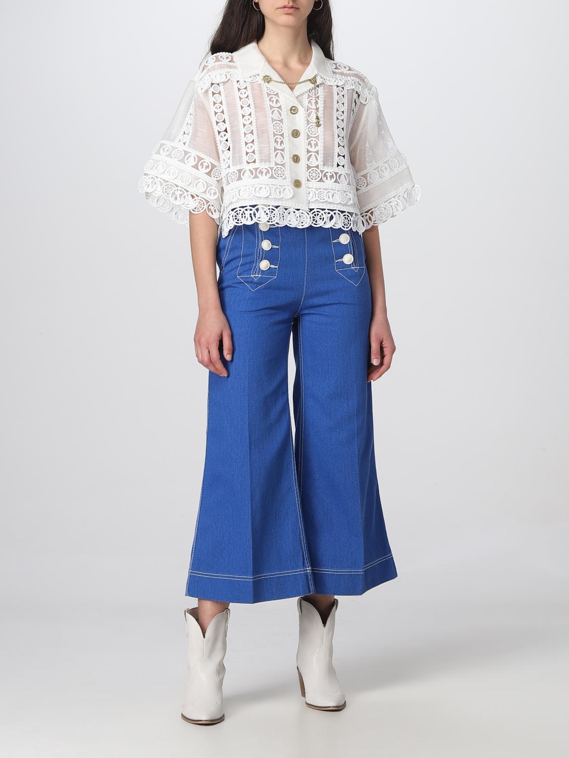 ZIMMERMANN PANTALONI: Pantalone Zimmermann in cotone, Blue - Img 2
