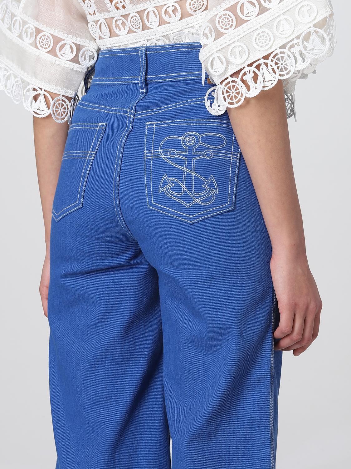 ZIMMERMANN PANTALONI: Pantalone Zimmermann in cotone, Blue - Img 5