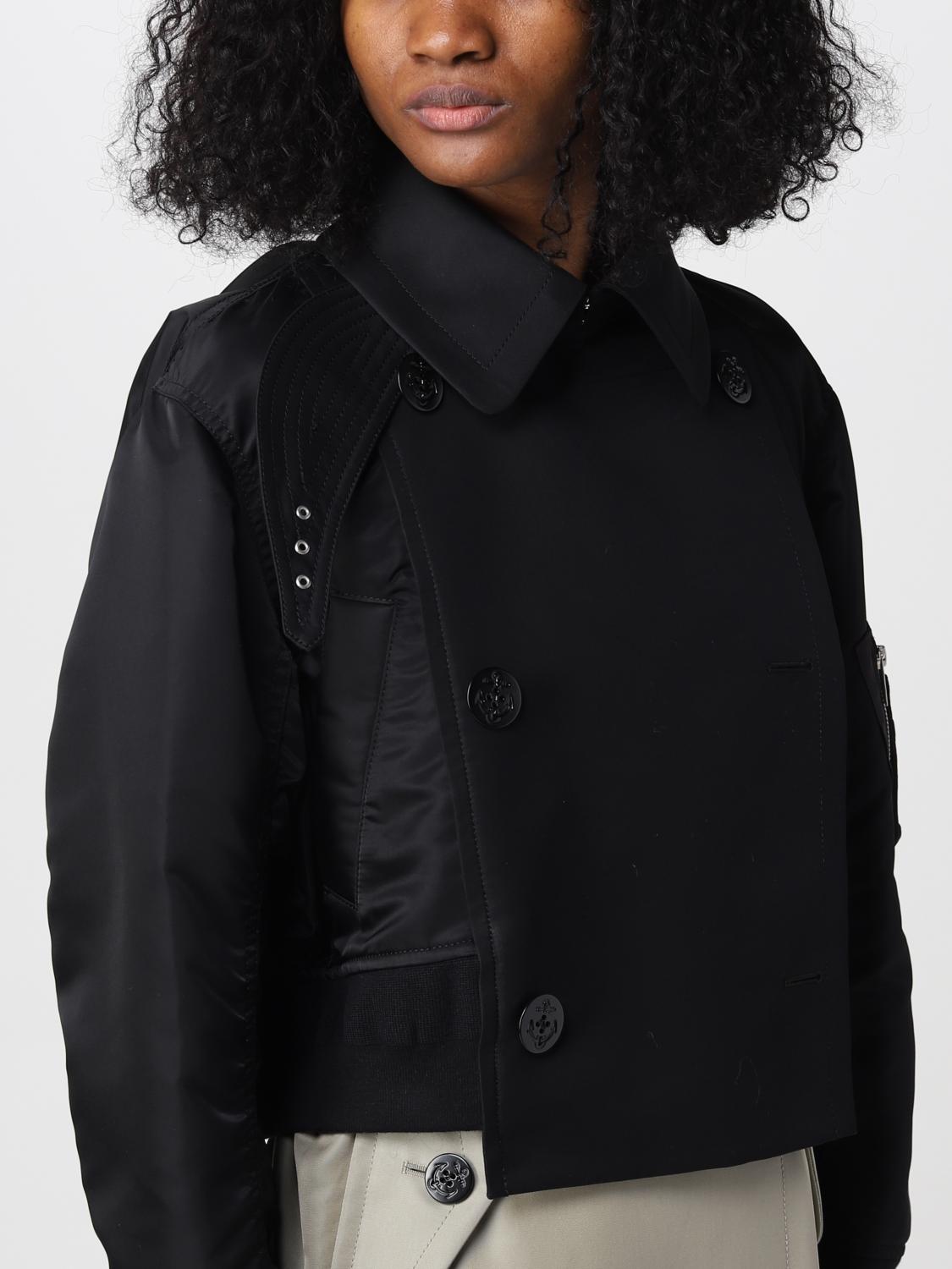 SACAI MANTEL: Mantel damen Sacai, Schwarz - Img 4